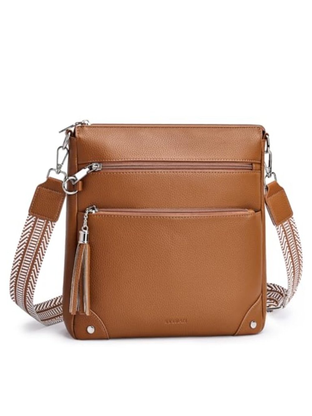 Anti Theft Crossbody Purse RFID Blocking Vegan Leather Built-in Wallet